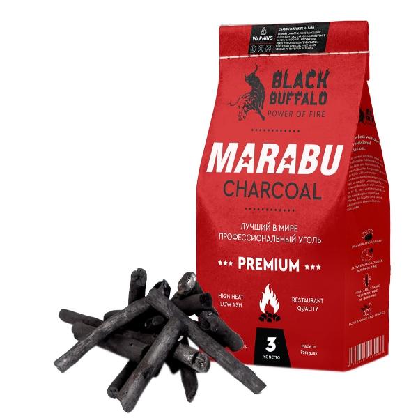 Уголь мангальный премиум-класса Marabu 3 кг.